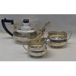 3 PIECE SILVER TEA SERVICE BY FENTON, RUSSEL & CO LTD,