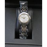 HAMILTON LADY'S STAINLESS STEEL WRISTWATCH WITH CASE,