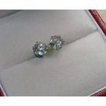 PAIR OF DIAMOND SET STUD EARRINGS OF APPROX 0.