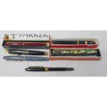 PARKER FOUNTAIN PEN WITH 585 KNIB,