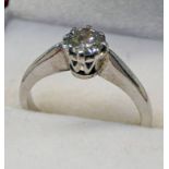 18 CARAT GOLD DIAMOND SOLITAIRE RING, APPROX 0.