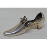 SILVER SHOE PIN CUSHION,