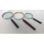 3 MAGNIFYING GLASSES