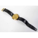 9CT GOLD OMEGA WRIST WATCH.