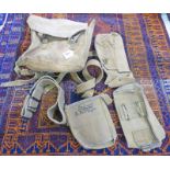 1941 DATED BRITISH MILITARY CANVAS BAG AND OTHER CANVAS POUCHES