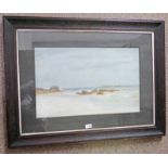 W GLOVER, NORTH BAY IONA, SIGNED, FRAMED WATERCOLOUR,