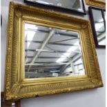 RECTANGULAR GILT MIRROR 61 X 72 CM