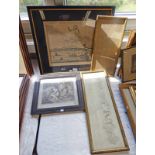 FRAMED ENGRAVING LA VILLE D'AMBOINE A LEIDE CHEZ PIERRE UANDER ONE OTHER 3 MUSES,