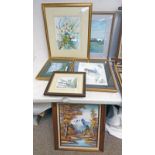 FRAMED WATERCOLOURS PICTURES ,