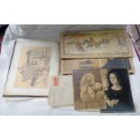 3 DRAWINGS OF 19TH CENTURY SCENES SIGNED T R SKELTON,