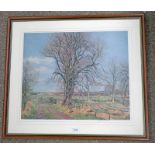 FRAMED PRINT SPRING TIME SIGNED IN PENCIL MCINTOSH PATRICK - OVERALL SIZE 64 X 73CM
