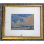 WILLIAM WALLS STRACHURA SIGNED GILT FRAMED OIL PAINTING 18 X 25 CM