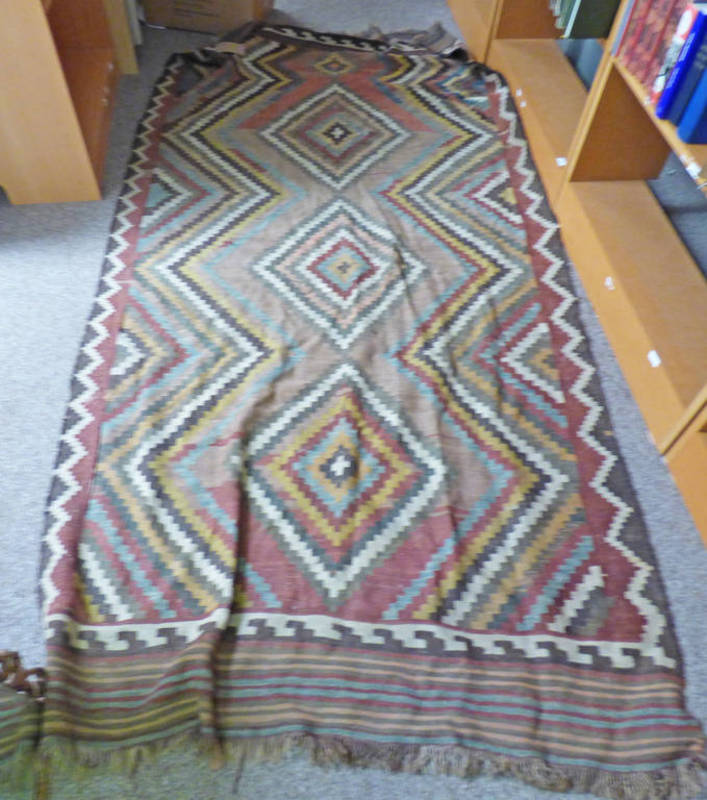 EASTERN KILIM - 285 X 140 CM Condition Report: Faded.