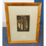 NICKI MCHARG GAUDI WINDOW SIGNED FRAMED MEZZOTINT, LIMITED EDITION 2/30 22.