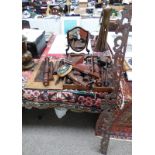 LATE 19TH CENTURY MAHOGANY DRESSING MIRROR WITH BOXWOOD BORDER,