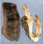 VARIOUS FUR COLLARS & FUR STOLE