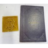 19TH CENTURY TILE WITH IMAGE OF CHARLES GLADSTONE,