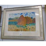 MCNAIRN STOOKS IN FIELD SIGNED,