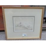 EILEEN SOPER, BALLOONS SIGNED IN PENCIL GILT FRAMED ETCHING 13.5 X 17.