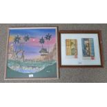 FRAMED ORIENTAL PICTURES.