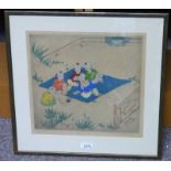 ELYSE ASHE LORD CHINESE CHILDREN, SIGNED & MARKED CHINESE IN PENCIL,