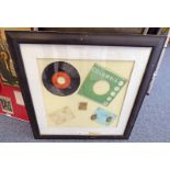 FRAMED WALL DISPLAY, THE BALLAD OF BONNIE & CLYDE, GEORGIE FAME, SIGNATURES INCLUDE GEORGIE FAME,