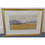 ALBERT ERNEST BROCKBANK HARVEST TIME IN THE GLEN SIGNED PROVENANCE PURCHASED FROM ALAN COWIE FINE