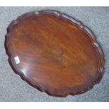 OVAL MAHOGANY TRAY LENGTH 61CM