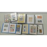 8 ALBUMS OF STAMPS & FIRST DAY COVERS TO INCLUDE MINT SHEETLETS, BOOKLETS, SOUVENIR SHEETS,