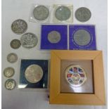 SELECTION OF UK COINAGE TO INCLUDE FOUR GEORGE IV SHILLINGS WITH 1824, 2 X 1826, AND 1829 EXAMPLES,