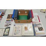 10 STAMP ALBUMS OF VARIOUS MINT AND USED GB & WORLDWIDE STAMPS, WITH PENNY REDS, TUPENNY BLUES, ETC,