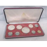 COMMONWEALTH OF THE BAHAMA ISLANDS 9 COIN PROOF SET, IN CASE OF ISSUE, WITH C.O.