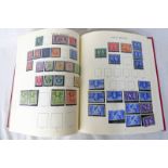 WINDSOR STAMP ALBUM OF MINT AND USED GB STAMPS WITH PENNY RED, TUPENNY BLUE,