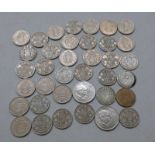 SELECTION OF VARIOUS UK COINAGE TO INCLUDE 1881 VICTORIA HALF CROWN, 1922 GEORGE V HALF CROWN,