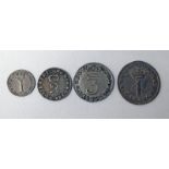 1700 WILLIAM III 4 COIN MAUNDY SET