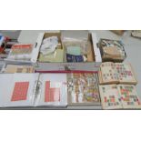 SELECTION OF VARIOUS EPHEMERA TO INCLUDE STAMPS TO INCLUDE ALBUMS WITH PENNY REDS,