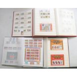 4 STOCK BOOKS OF VARIOUS UNMOUNTED STAMPS TO INCLUDE CHANNEL ISLANDS AND ISLE OF MAN 1969-1989 SETS,