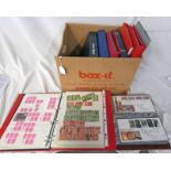 9 ALBUMS AND FOLDERS OF GB STAMPS AND FIRST DAY COVERS,