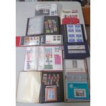 ALBUM OF VARIOUS MINT MONGOLIA STAMPS, ALBUM OF 1970'S UK FIRST DAY COVERS,
