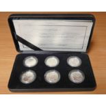 2007 BRITANNIA 20TH ANNIVERSARY SILVER PROOF ONE POUND COLLECTION, IN CASE OF ISSUE WITH C.O.