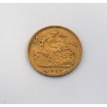 1897 VICTORIA HALF SOVEREIGN