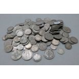 SELECTION OF VARIOUS UK COINAGE TO INCLUDE EDWARD VII FLORIN, 1872 VICTORIA SHILLING,