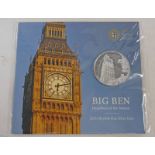 2015 ROYAL MINT BIG BEN UK £100 SILVER COIN