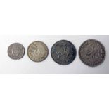 1670 CHARLES II 4 COIN MAUNDY SET