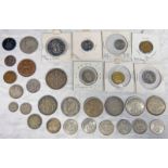 GOOD SELECTION OF BRITISH COINAGE TO INCLUDE 1887 DOUBLE FLORIN & SHILLING, 1844 & 1846 HALF CROWNS,