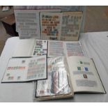 ALBUM AND 5 STOCKBOOKS OF VARIOUS STAMPS TO INCLUDE IRAQ, GERMANY, ITALY,