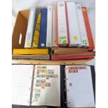 15 ALBUMS OF VARIOUS MINT & USED GB & WORLDWIDE STAMPS TO INCLUDE PENNY REDS, SPAIN, BULGARIA,