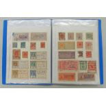 ALBUM OF VARIOUS INDIAN COURT FEES TO INCLUDE EARLY 20TH CENTURY, JAIPUR GOVERNMENT, SANGLI STATE,