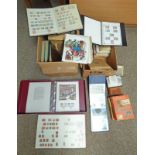 SELECTION OF VARIOUS STAMPS, PICTURE CARDS,