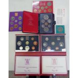 1970, 1984 & 1987 ROYAL MINT PROOF COIN SETS ALL CASED WITH C.O.